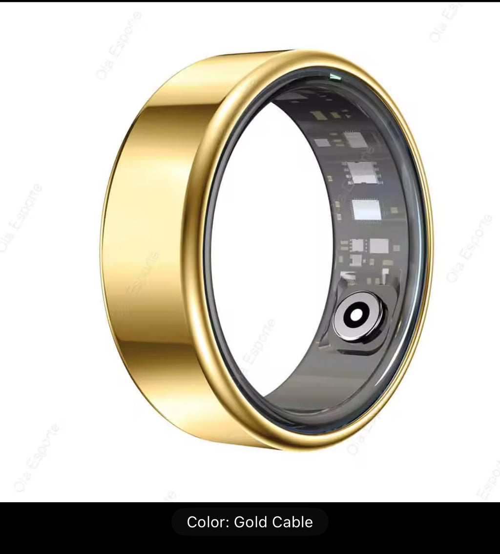2026 New Smart Ring Men Women, Heart Rate and Blood Oxygen Monitor Smartring IP68 & 5ATM Waterproof, Multi-sport Mode Rings Man