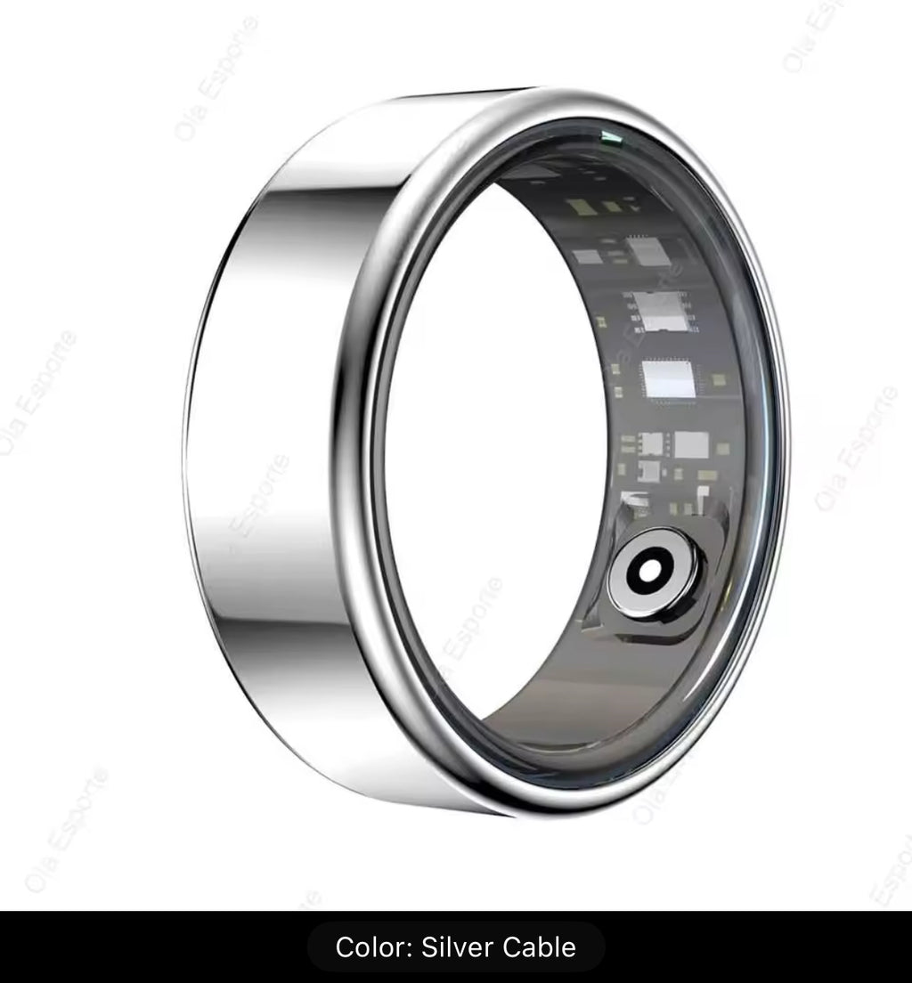 2026 New Smart Ring Men Women, Heart Rate and Blood Oxygen Monitor Smartring IP68 & 5ATM Waterproof, Multi-sport Mode Rings Man
